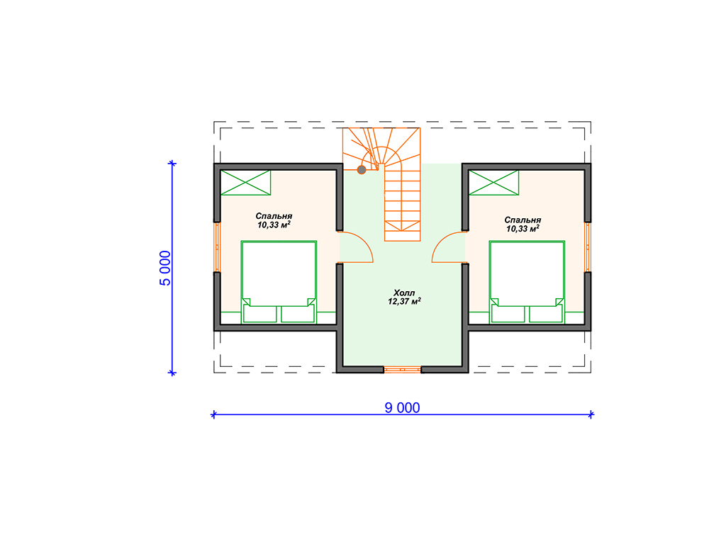 Рекомендуемая планировка каркасного дома «Империал»