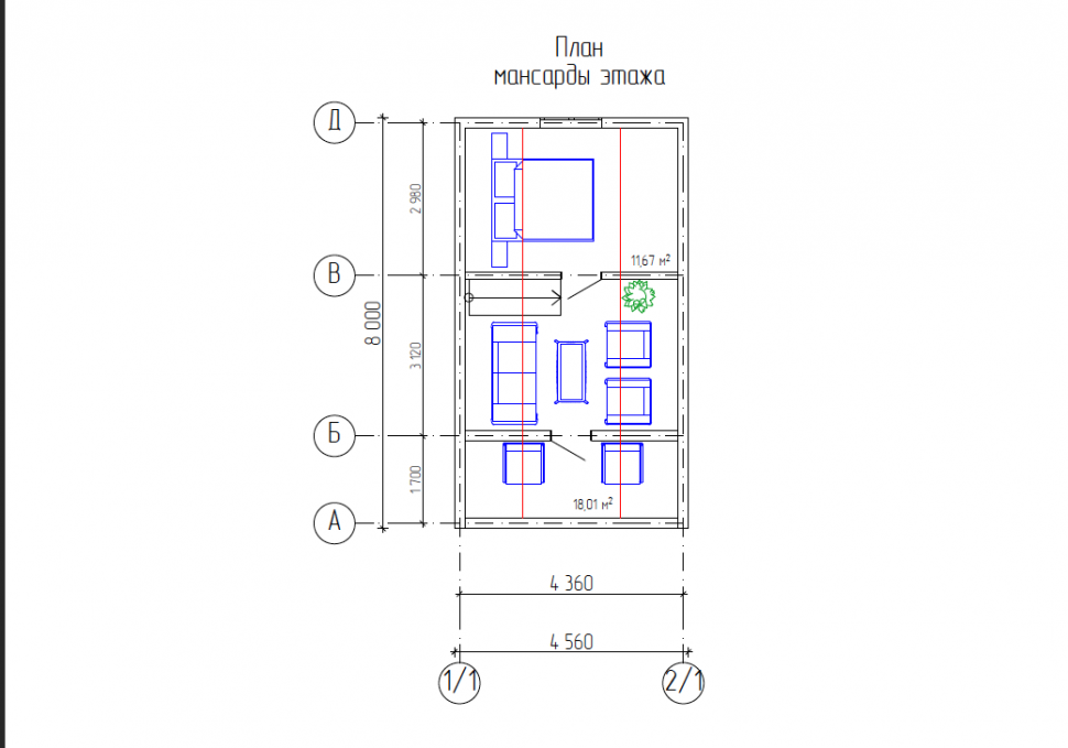 Рекомендуемая планировка дома A-Frame «A-Frame 2»