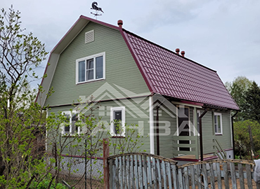 Портфолио компании ООО «Фанза» | Строительство каркасно-брусового дома «Вершин» 7х7 метров