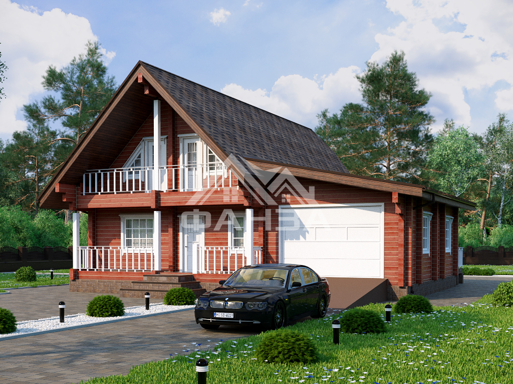 Проект «Персей» | Брусовой дом 19х13