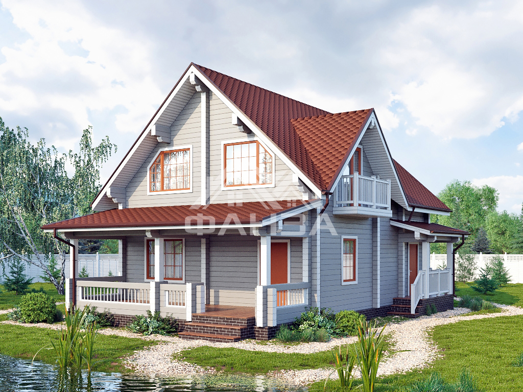 Проект «Легион» | Брусовой дом 8х10