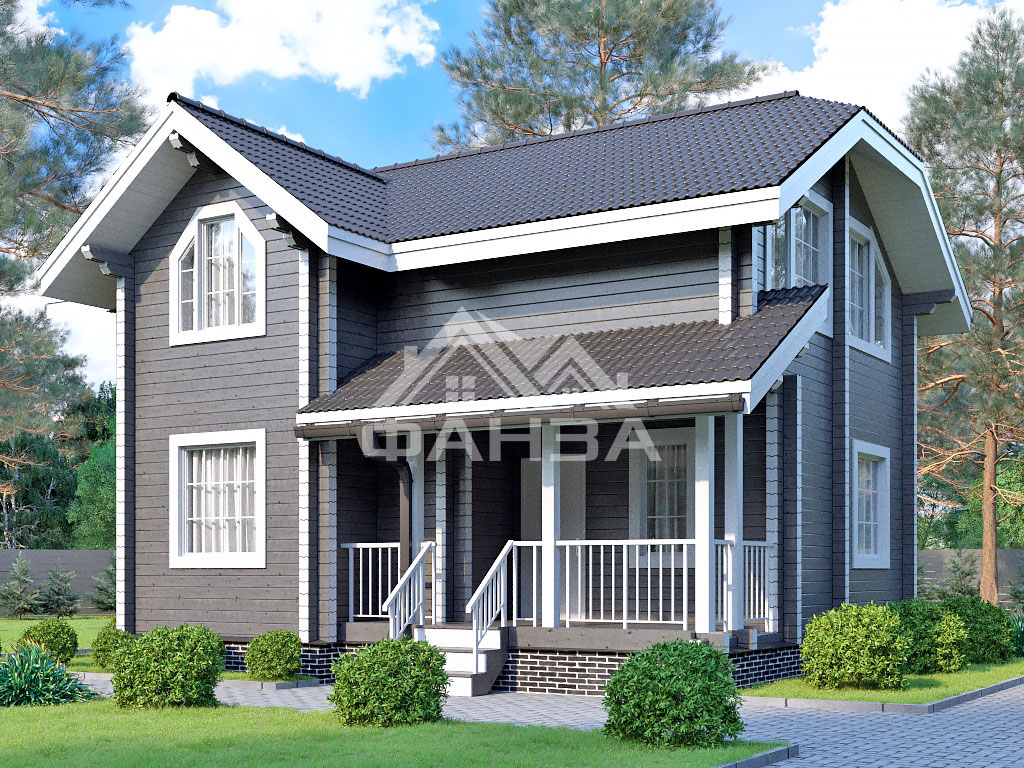 Проект «Венеция» | Брусовой дом 8х9