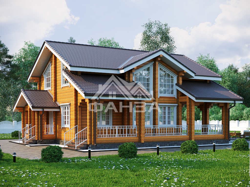 Проект «Бруклин» | Брусовой дом 11х12