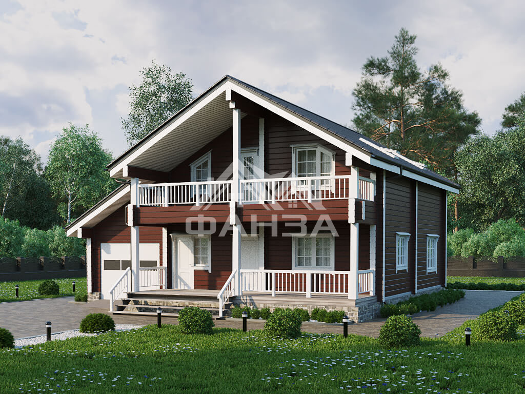 Проект «Фаворит» | Брусовой дом 10х12
