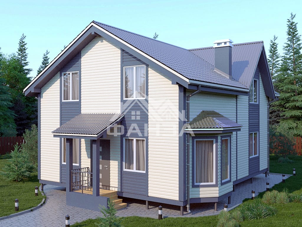 Проект «Менсион» | Каркасный дом 8х10