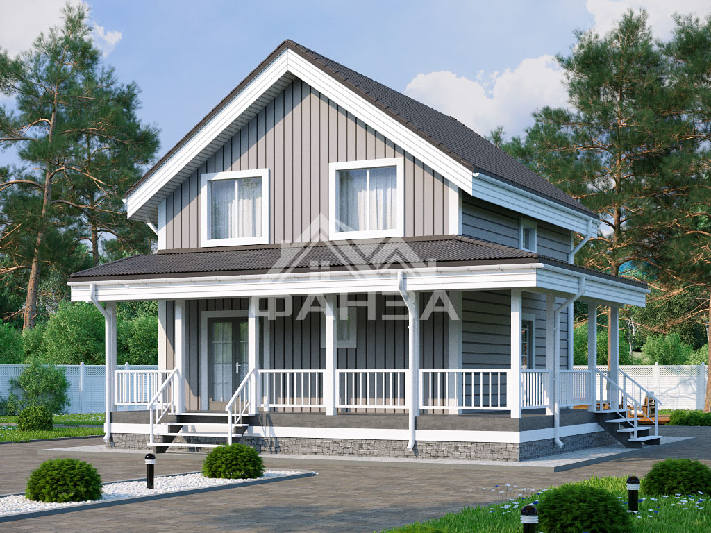 Проект «Комфорт» | Каркасный дом 9х10