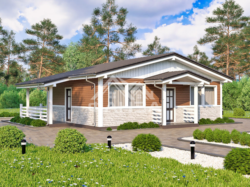 Проект «Фортуна» | Каркасный дом 7х9