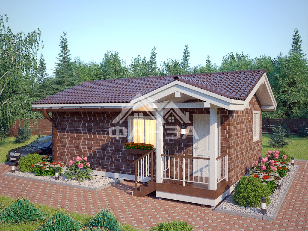 Проект «Велий» | Каркасная баня 5х8