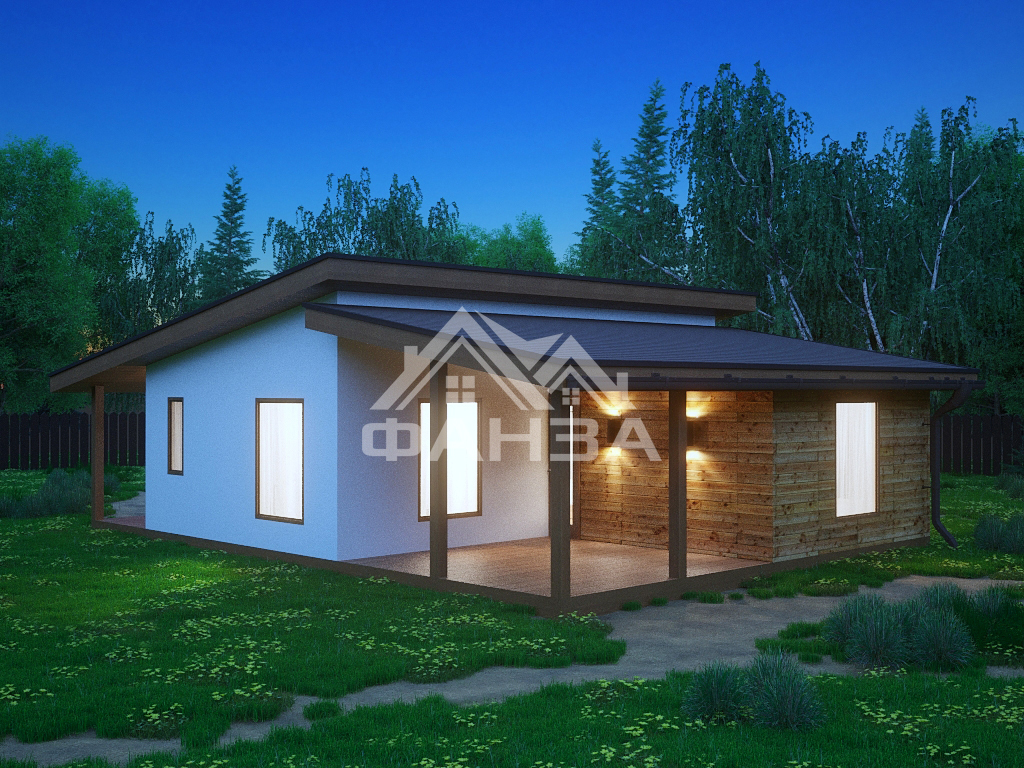 Проект «Талан» | Каркасный дом 8х9