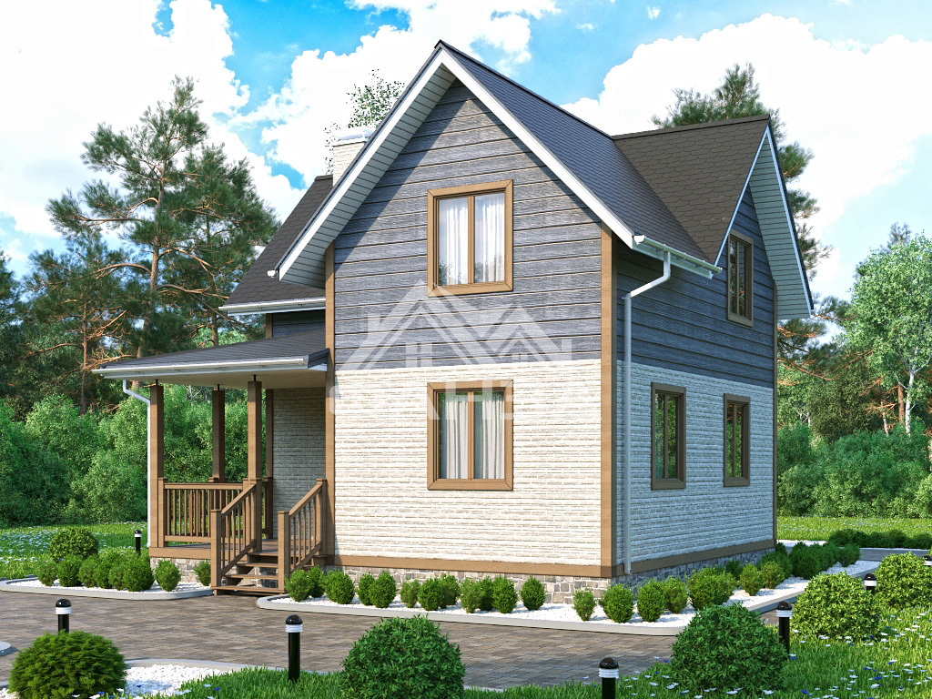 Проект «Авангард» | Каркасный дом 7х8