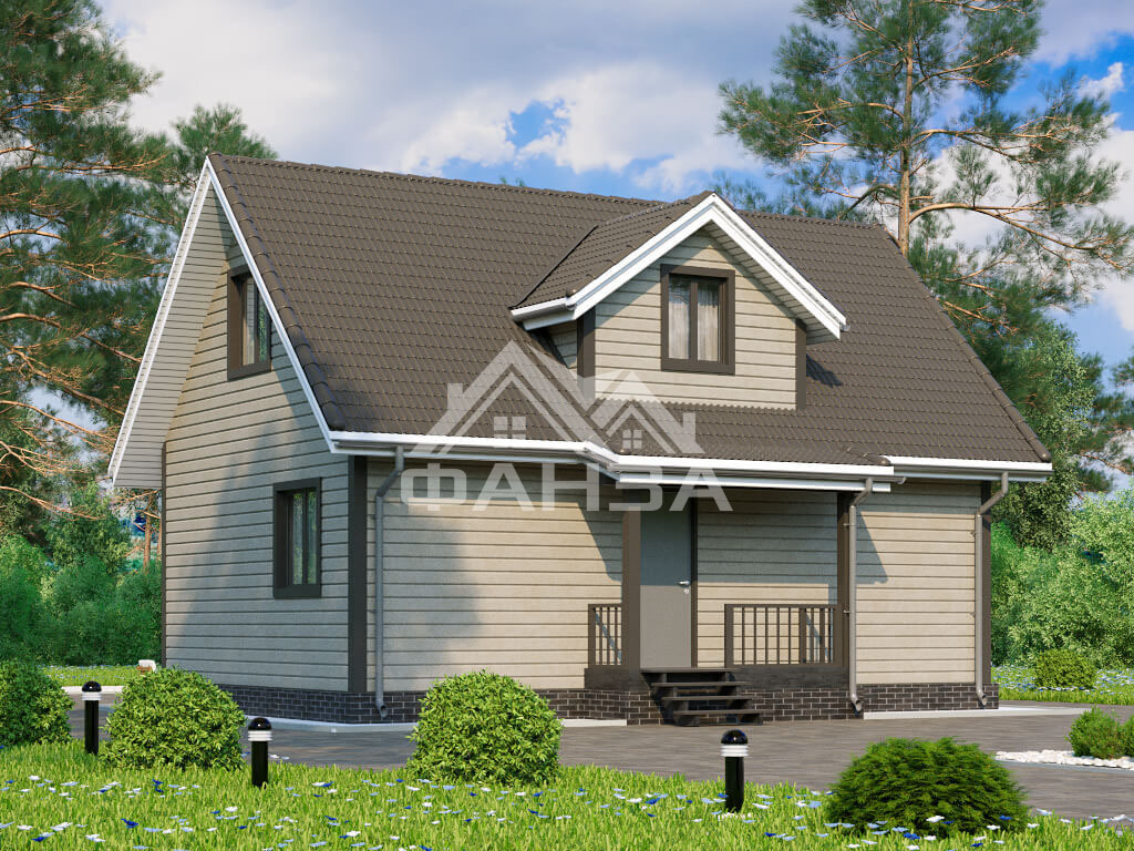 Проект «Империал» | Каркасный дом 6х9