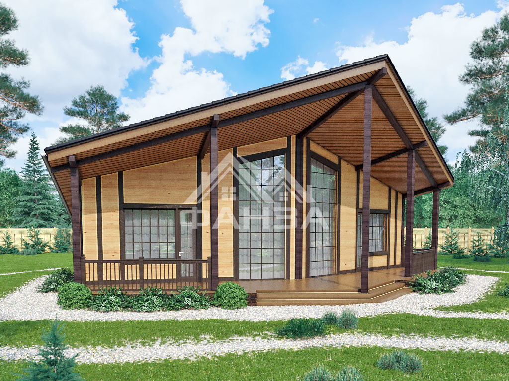 Проект «Эталон» | Одноэтажный дом 14х15