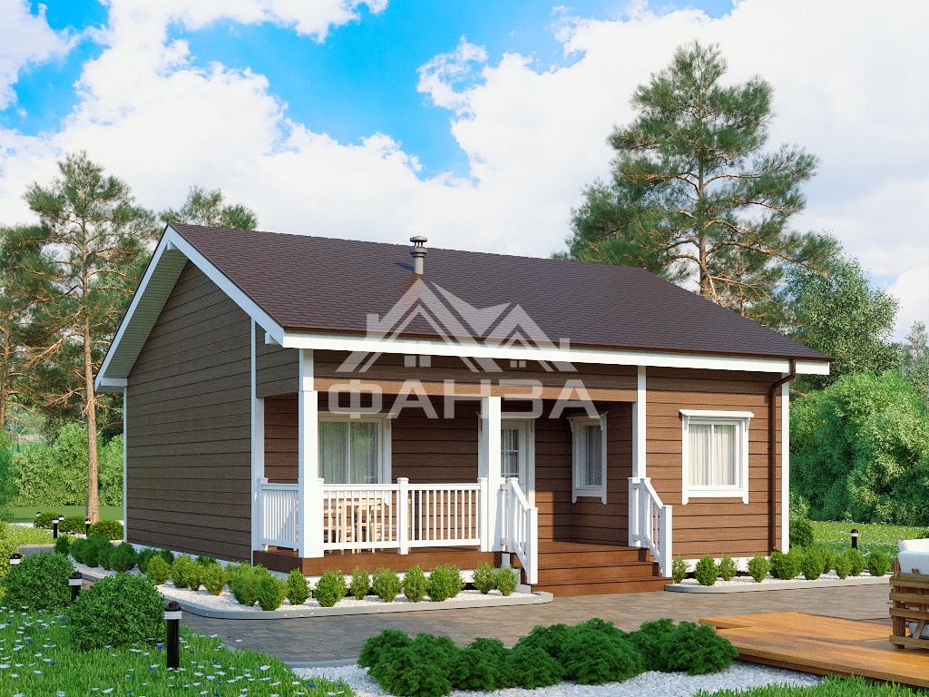 Проект «Дива» | Каркасный дом 9х10