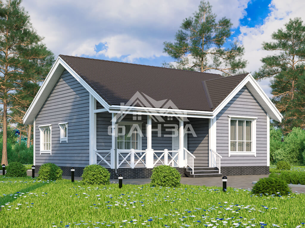 Проект «Благой» | Каркасный дом 10х11