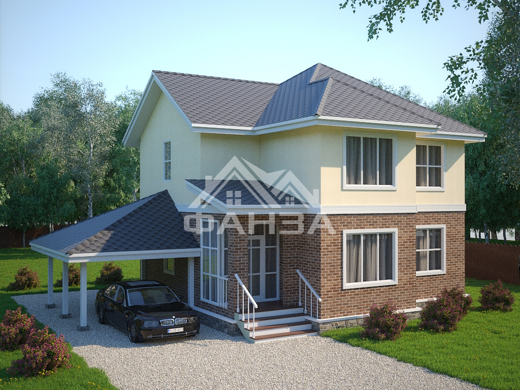 Проект «Виторио» | Каркасный дом 9х9