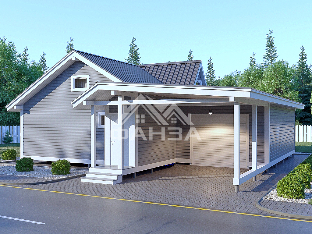 Проект «Вестфолл» | Одноэтажный дом 11х12