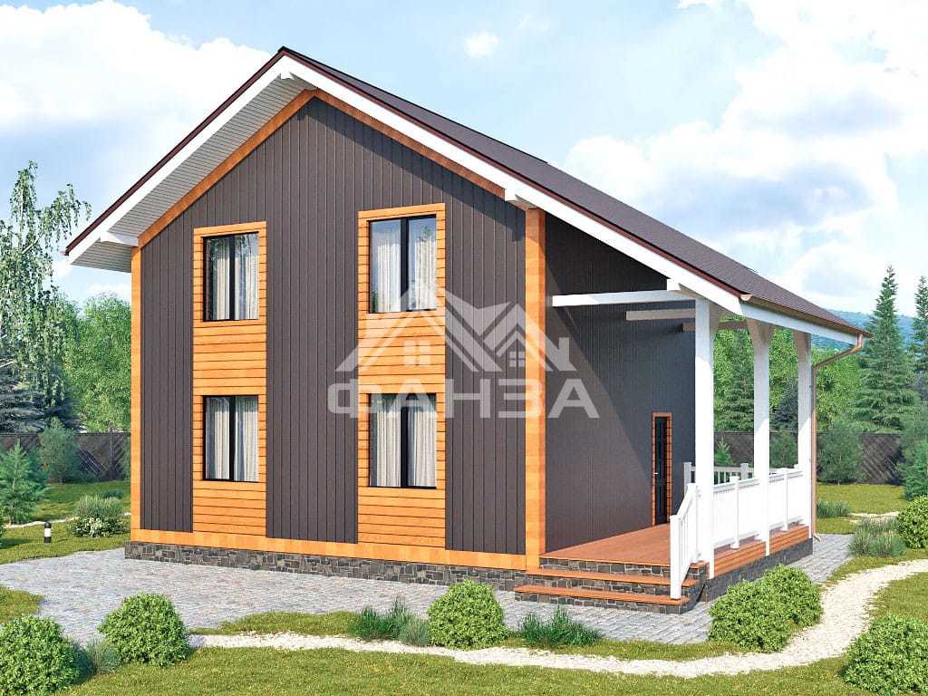 Проект «Мечта» | Каркасный дом 8х8