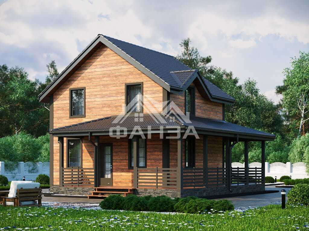 Проект «Лаурят» | Каркасный дом 7х8