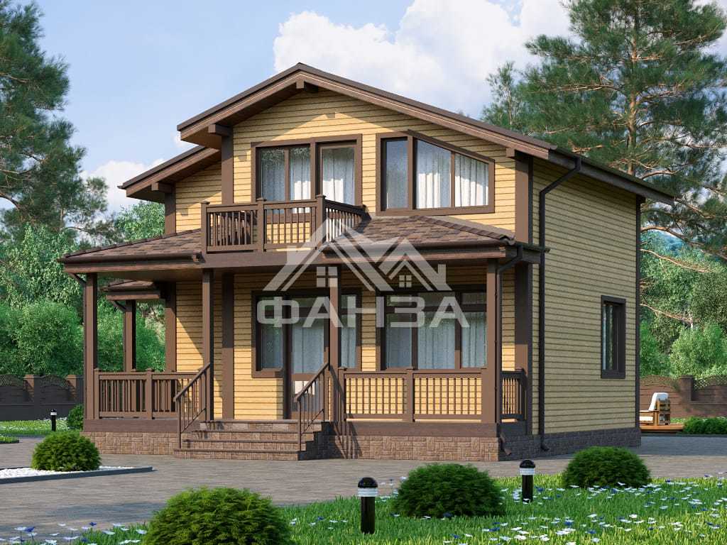 Проект «Князь» | Каркасный дом 8х8