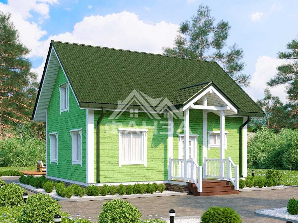 Проект «Юта» | Каркасный дом 7х9 с сауной