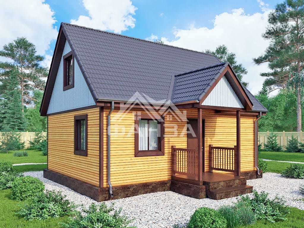 Проект «Эврика» | Каркасный дом 6х8