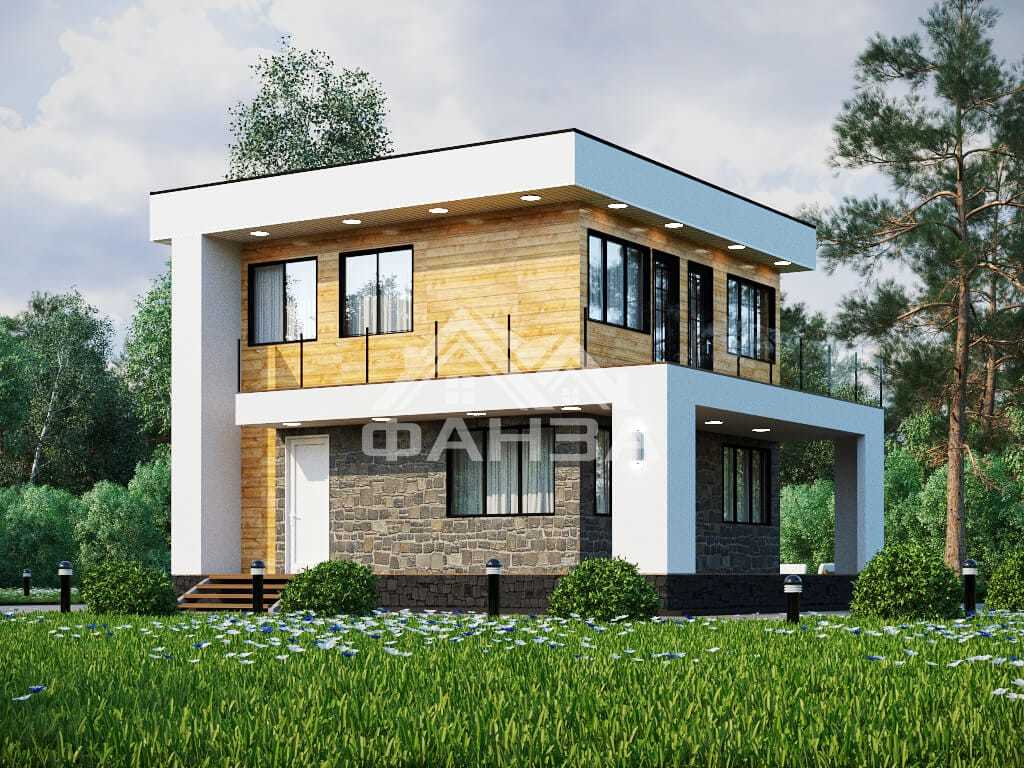 Проект «Фараон» | Каркасный дом 8х9