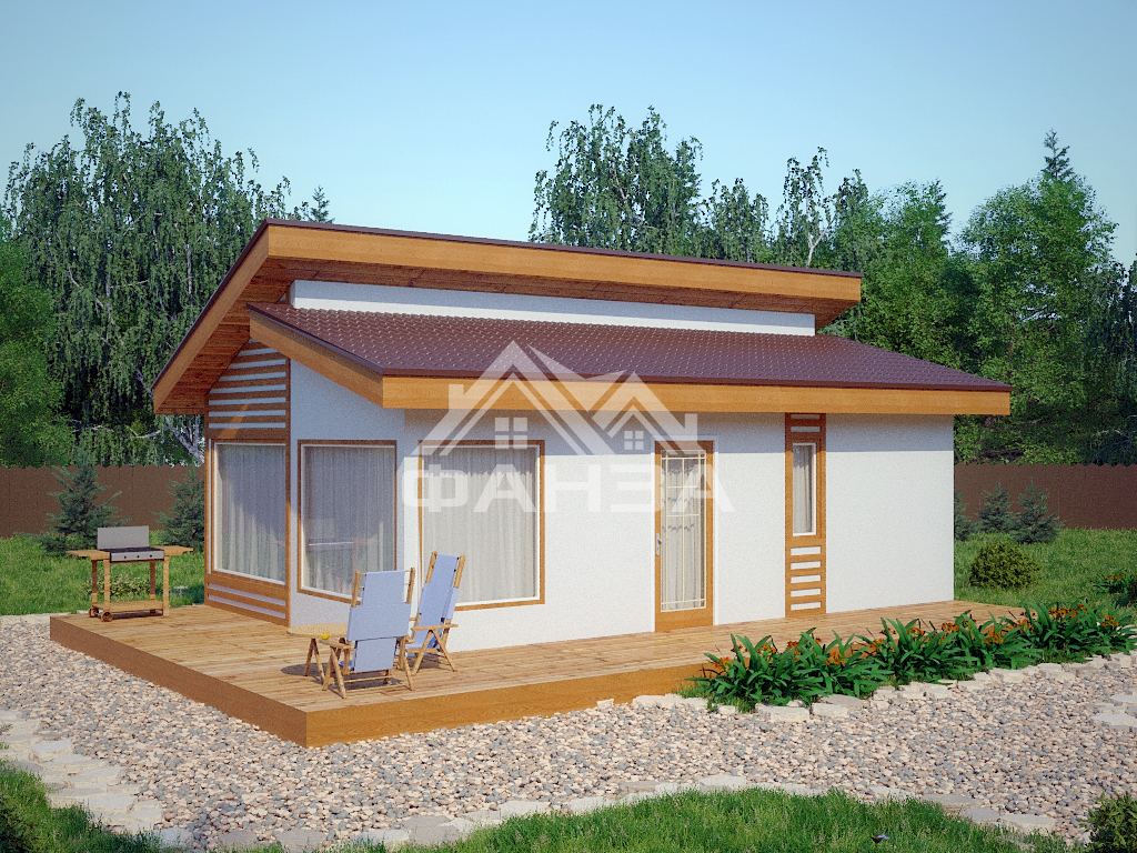 Проект «Тулон» | Дачный дом 5х8