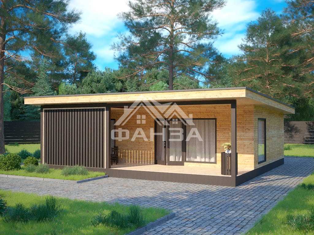 Проект «Верес» | Одноэтажный домик 6х9