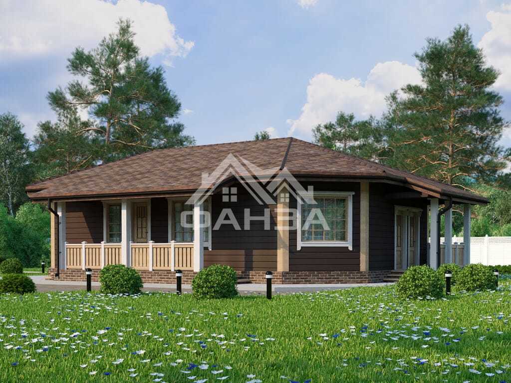 Проект «Адмирал» | Одноэтажный дом 15х9