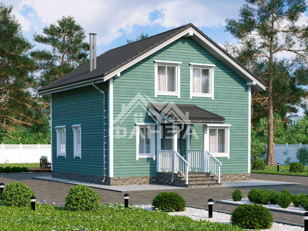 Проект «Сириус» | Каркасный дом 9х8